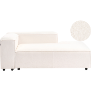 ARDAL- Chaise longue - Off-white - Linkszijdig - Bouclé