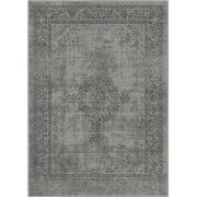 Istanbul Vintage - Laagpolig Vloerkleed - Retro Tapijt - Grijs- 80x150...