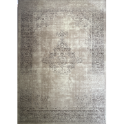 Istanbul Vintage - Laagpolig Vloerkleed - Retro Tapijt - Creme- 80x150...