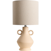 KERULEN - Tafellamp - Beige - Keramiek