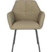 Eetkamerstoel Groen Stof - Zithoogte 45cm - Pete