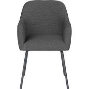 Eetkamerstoel Grijs Stof - Zithoogte 45cm - Otis