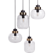 ZAYANDE - Hanglamp - Lichtgrijs - Glas