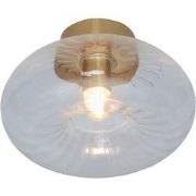 Plafonniere Brussels - Goud/Glas - Ø27cm