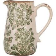 Clayre & Eef Decoratie Kan 16x12x18 cm Beige Keramiek Bloem