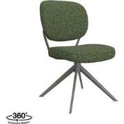 LABEL51 Eetkamerstoel Geneva - Forest - Royal Boucle - Forest Metalen ...