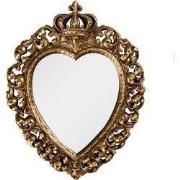 Clayre & Eef Spiegel 23x3x30 cm Goudkleurig Kunststof