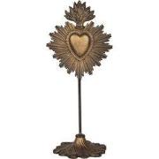 Clayre & Eef Decoratie Beeld 10x8x23 cm Goudkleurig Kunststof Heilig H...