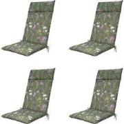 Madison -  Tuinstoelkussen Hoge Rug Donna green canvas eco+ - Ca. 120x...