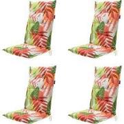 Madison -  Tuinstoelkussen Hoge Rug Iven terra - Ca. 123x50 cm - Set v...