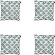 Madison -  Sierkussen Trivia grey - Ca. 50x50 cm - Set van 4