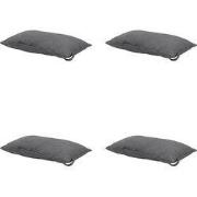 Madison -  Hoofdkussen Panama grey - Ca. 24x40 cm - Set van 4