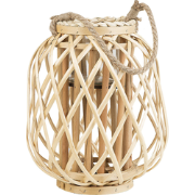 MAURITIUS - Lantaarn - Lichte houtkleur - Wilgenhout