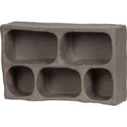 WOOOD Clay Wandkastje - Papier Mache - Grijs - 70x45x23