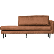 WOOOD Rodeo Daybed Rechts - Eco-leder - Cognac - 85x203x86