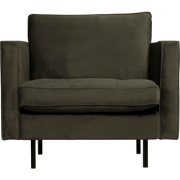WOOOD Rodeo Classic Fauteuil - Velvet - Green Hunter - 83x98x88