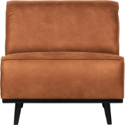 WOOOD Statement 1-Zits Element - Eco Leer - Cognac - 77x79x93