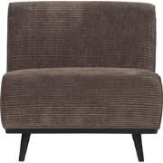 WOOOD Statement 1-Zits Element - Ribstof - Taupe - 77x79x93