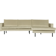 WOOOD Rodeo Chaise Longue Rechts - Polyester - Groen - 85x300x86