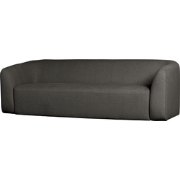 WOOOD Sloping 3-zits Bank - PE - Grijs/zwart Melange - 77x240x87