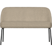 WOOOD Eetbank Vogue - Bouclé - Beige - 83x120x59