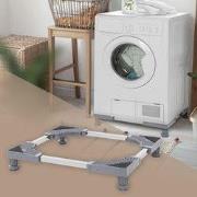 Wasmachineonderstel 55-78 cm verstelbare afmetingen in wit ML design