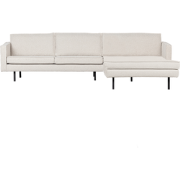 WOOOD Rodeo Chaise Longue Rechts  - Bouclé - Naturel - 85x300x155