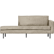 WOOOD Daybed Right Rodeo - Velvet - Wheatfield - 85x203x86