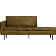 WOOOD Daybed Left Rodeo - Structure Velvet - Brass - 85x203x86