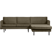 WOOOD Chaise Longue Rechts Rodeo - Velvet - Bonsai - 85x300x155