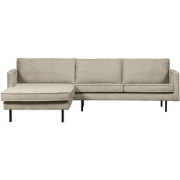 WOOOD Chaise Longue Rechts - Velvet - Wheatfield - 85x300x155