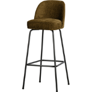 WOOOD Barstoel Vogue - Structure Velvet - Brass - 103x50x55