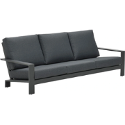 Lincoln 3-zits Loungebank - Reflex Black Garden Impressions