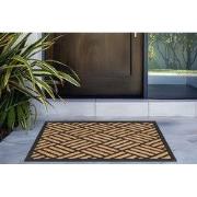 Bali Kokos - Deurmat - Droogloopmat – Beige / Zwart - Slijtvast & 100%...