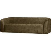 WOOOD Sloping 3-Zits Bank - Structure Velvet - Bonsai - 77x240x87