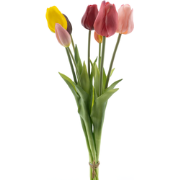 PSO Classic tulip bundle Sallyx7 mixed 47 cm kunstbloem