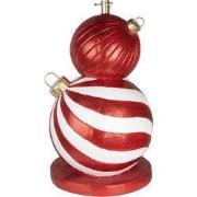 Clayre & Eef Kerstboom Standaard Ø 55x84 cm Rood Wit Keramisch materia...