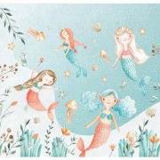 Meermin meisjes - Kinderbehang - 292,2 cm x 280 cm - Walloha