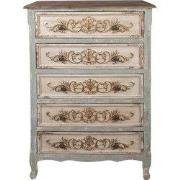 Clayre & Eef Dressoir 79x37x120 cm Beige Hout