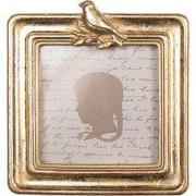 Clayre & Eef Fotolijst 8x8 cm Goudkleurig Kunststof