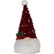 Clayre & Eef Kerstdecoratie met LED-verlichting Kabouter 10x10x25 cm R...