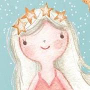 Meermin meisjes - Kinderbehang - 194,8 cm x 280 cm - Walloha