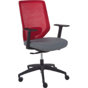 VIRTUOSO - Bureaustoel - Rood - Stof