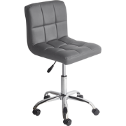 MARION - Bureaustoel - Grijs - Polyester