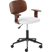 GUNNISON - Bureaustoel - Lichtgrijs - Linnen