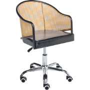 REDDING - Bureaustoel - Zwart - Kunstleer