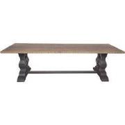 Table à manger en pin massif Pieds Vieux bois L280 cm