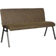 LABEL51 Eetkamerbank Matz - Army green - Microfiber - 145 cm
