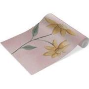 Fee in roze bloemenzee - Kinderbehang - 389,6 cm x 280 cm - Walloha