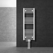 Badkamerradiator Sahara 400 x 1200 mm Wit recht + midden aansluiting